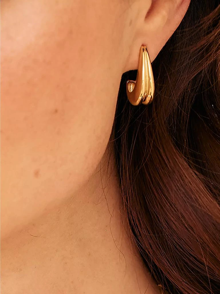 商品brook & york|Thea 14K-Gold Vermeil Hoop Earrings,价格¥735,第2张图片详细描述