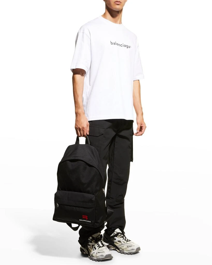 商品Balenciaga|Men's Explorer Embroidered Backpack,价格¥3975,第4张图片详细描述