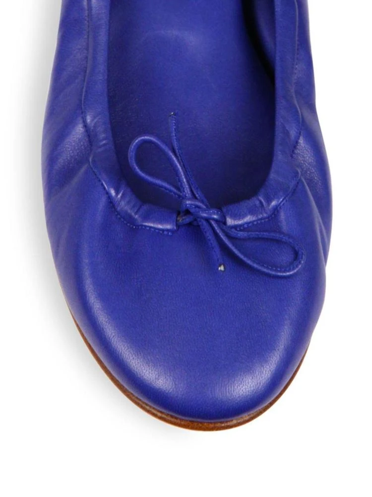 商品Manolo Blahnik|Tobaly Leather Ballet Flats,价格¥1649,第3张图片详细描述