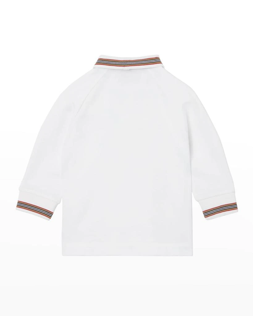 商品Burberry|Boy's Christo Icon Stripe Polo Shirt, Size 6M-2,价格¥1017,第2张图片详细描述