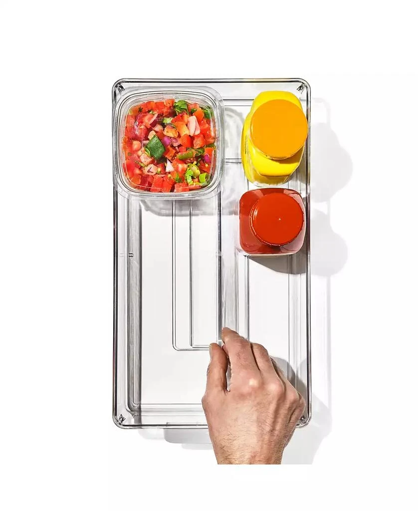 商品OXO|Good Grips 8" Divided Fridge Organization Bin,价格¥149,第2张图片详细描述