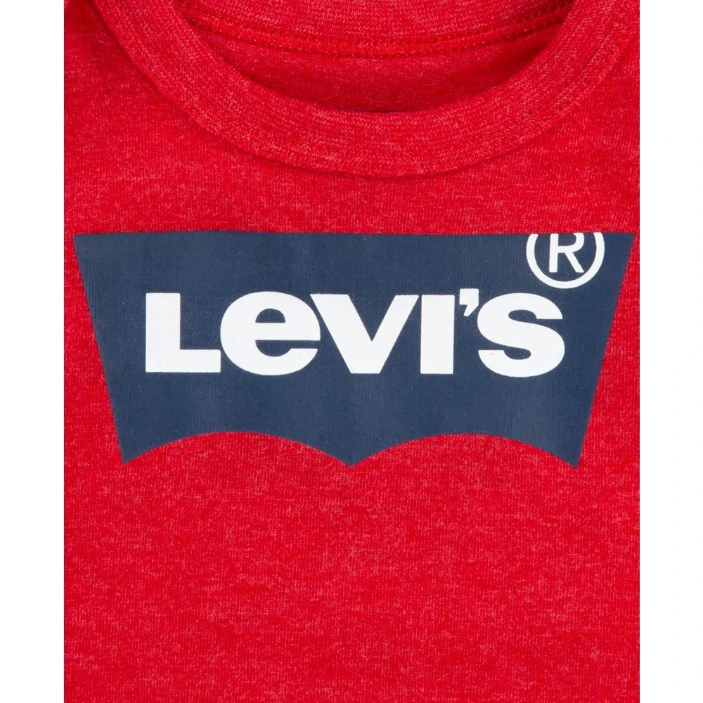 商品Levi's|Baby Boys & Girls Short Sleeves Batwing Bodysuit, Pack of 3,价格¥155,第3张图片详细描述