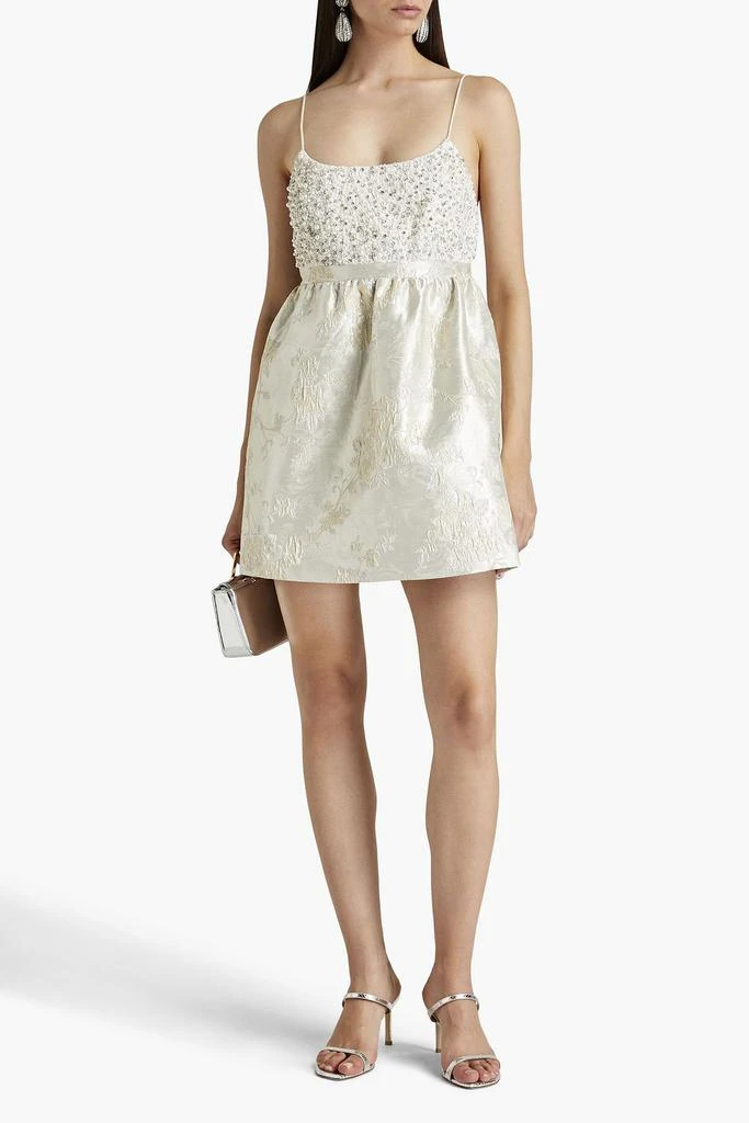 商品Alice + Olivia|Embellished brocade mini dress,价格¥2339,第2张图片详细描述