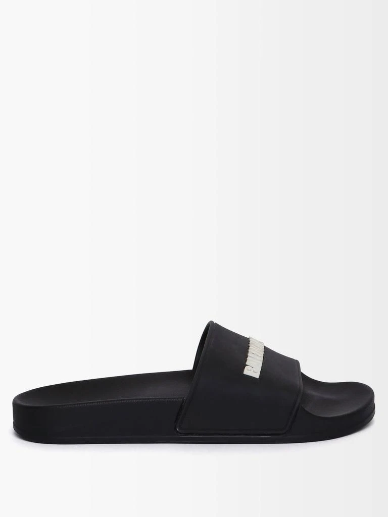 商品Balenciaga|3D-logo rubber slides,价格¥3265,第1张图片