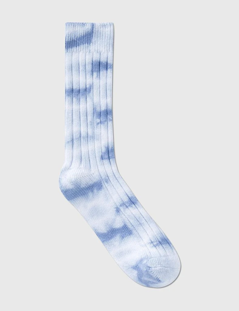 Dyed Ribbed Crew Socks 商品