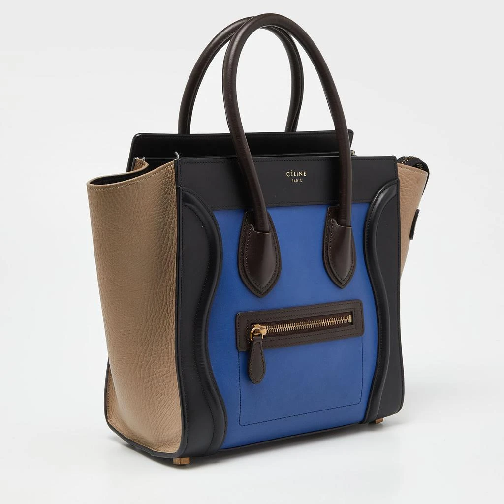 商品[二手商品] Celine|Celine Multicolor Leather Micro Luggage Tote,价格¥11180,第3张图片详细描述