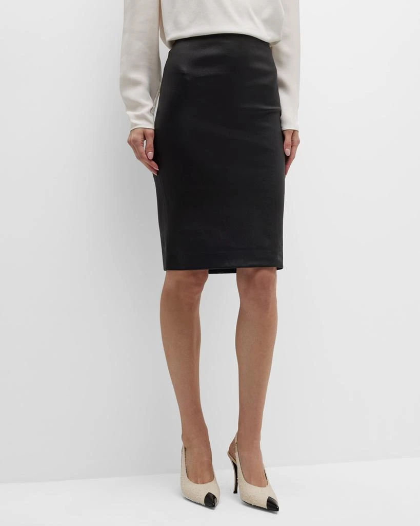 商品Theory|Leather Pencil Skirt,价格¥1634,第1张图片