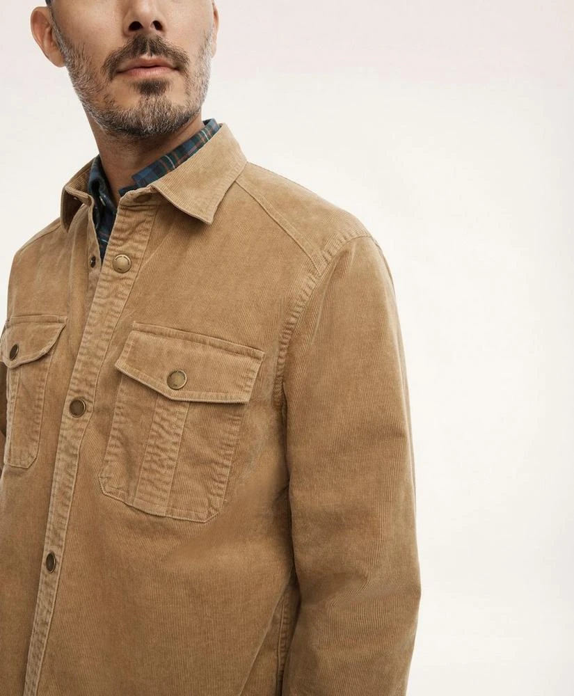 商品Brooks Brothers|Medium Wale Corduroy Shirt Jacket,价格¥413,第3张图片详细描述