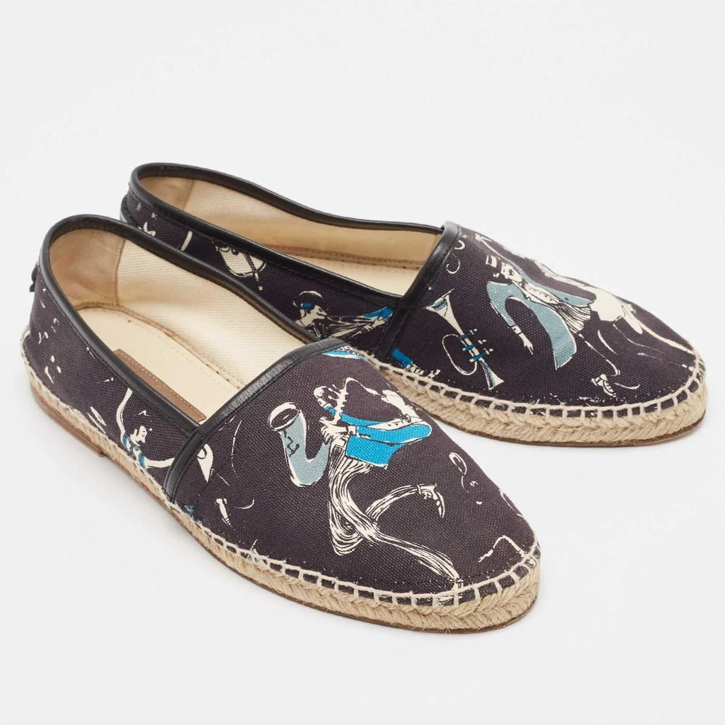 商品[二手商品] Dolce & Gabbana|Dolce & Gabbana Navy Blue Printed Canvas Slip On Espadrilles Size 40,价格¥1864,第4张图片详细描述