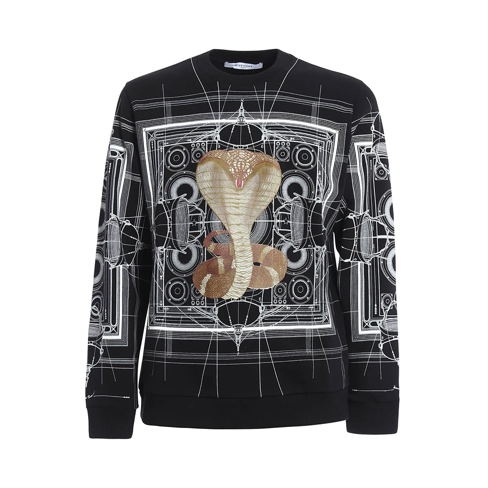 商品Givenchy|GIVENCHY 男士黑色印花卫衣 16W7341653-001,价格¥3176,第1张图片