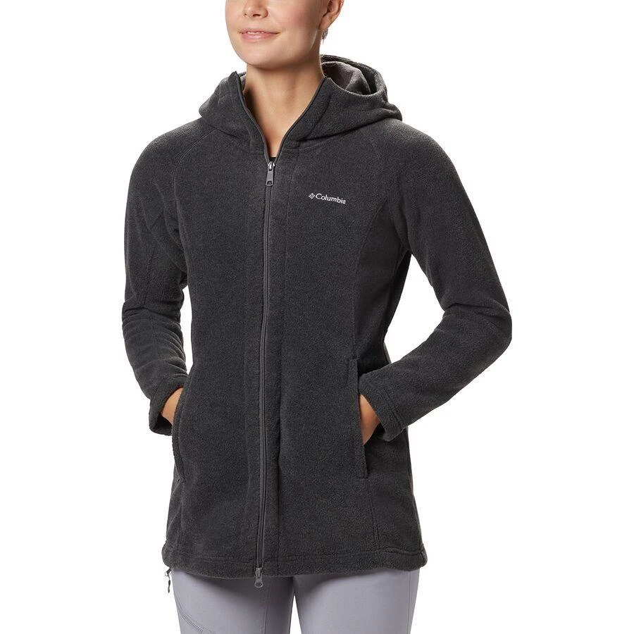 商品Columbia|本顿之村Ⅱ女式长款连帽抓绒夹克,价格¥454,第1张图片