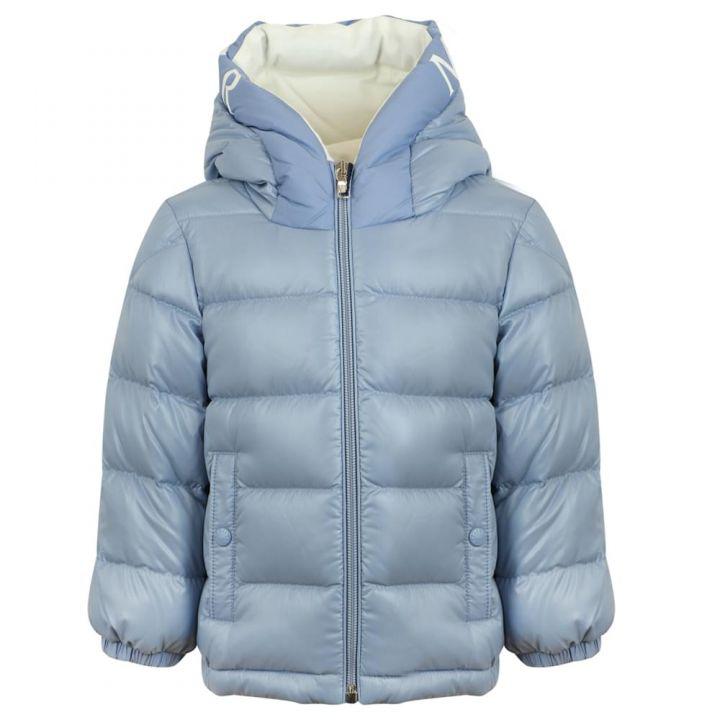 Pale Blue Salzman Hooded Infant Jacket商品第1张图片规格展示