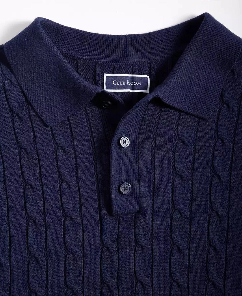 商品Club Room|Men's Knit Polo Sweater, Created for Macy's,价格¥356,第5张图片详细描述