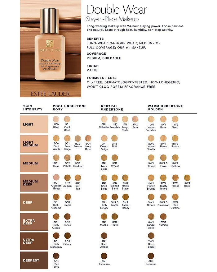 Double Wear Stay-in-Place Liquid Foundation 商品