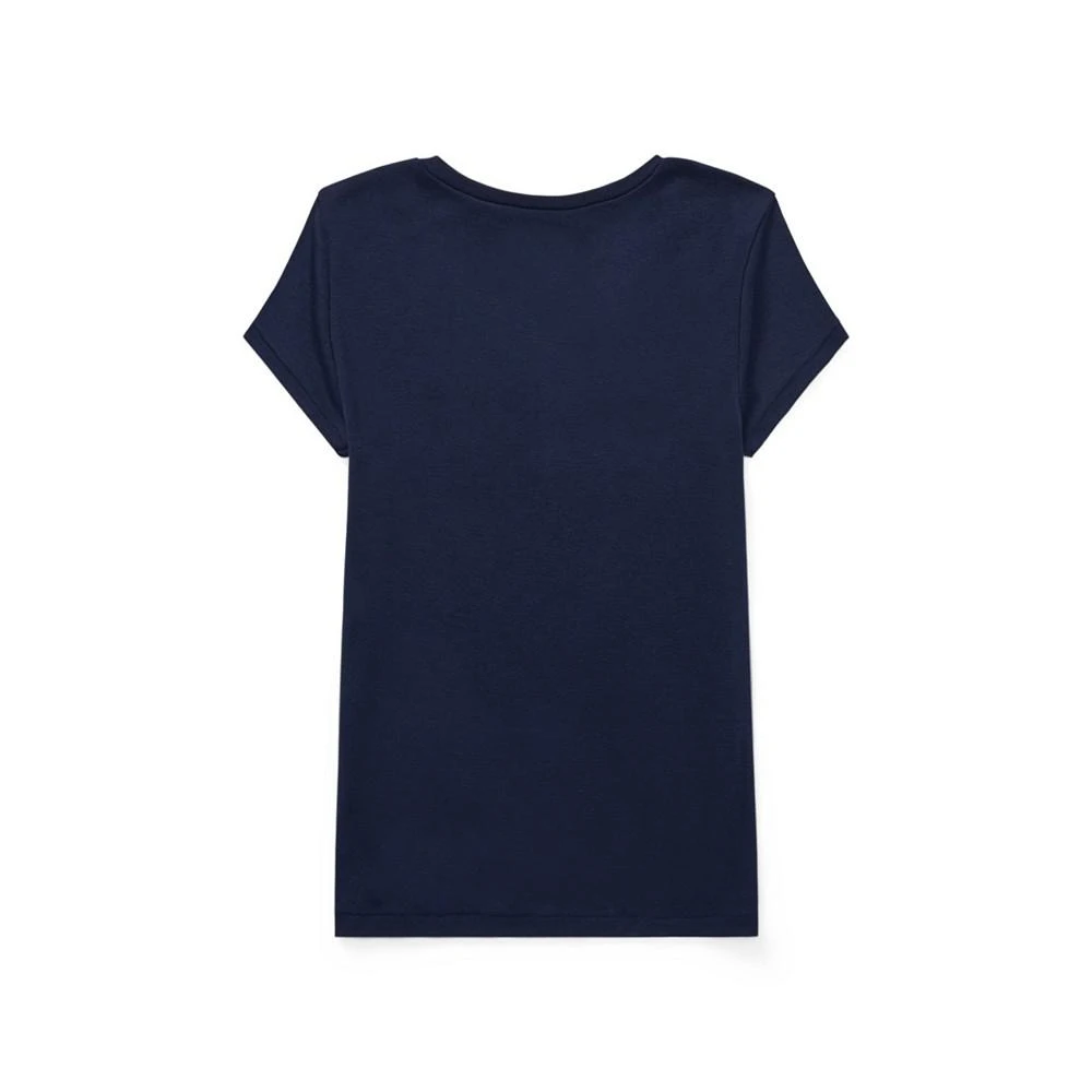 商品Ralph Lauren|Big Girls Cotton Jersey V-Neck T-shirt,价格¥222,第2张图片详细描述