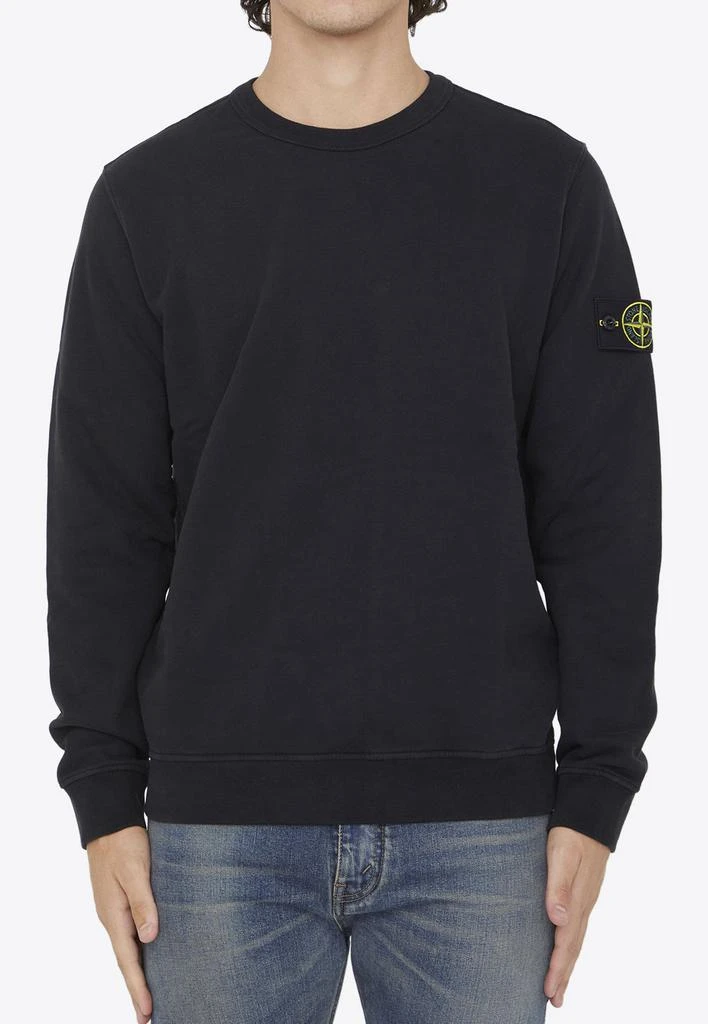 商品Stone Island|Compass-Patch Pullover Sweatshirt,价格¥2635,第1张图片