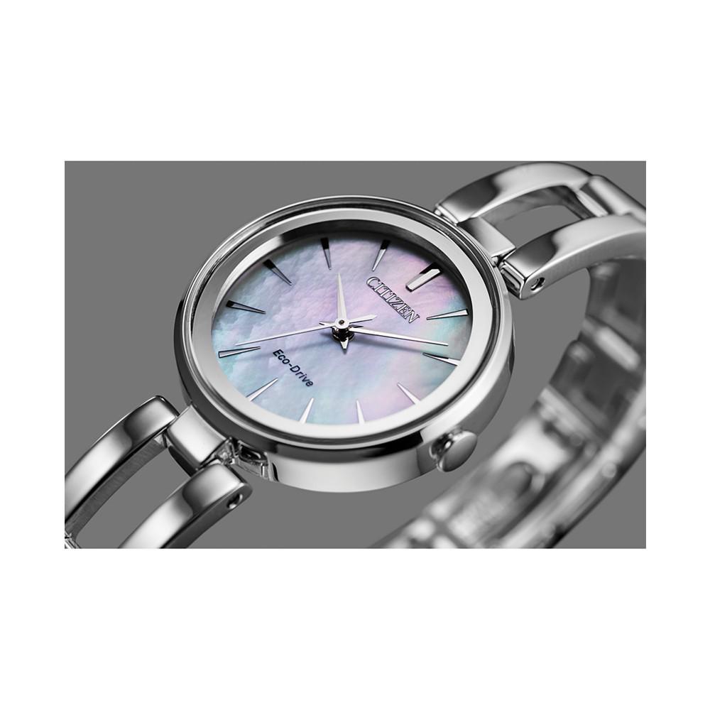 商品Citizen|Women's Eco-Drive Axiom Stainless Steel Bracelet Watch 28mm,价格¥1582,第7张图片详细描述