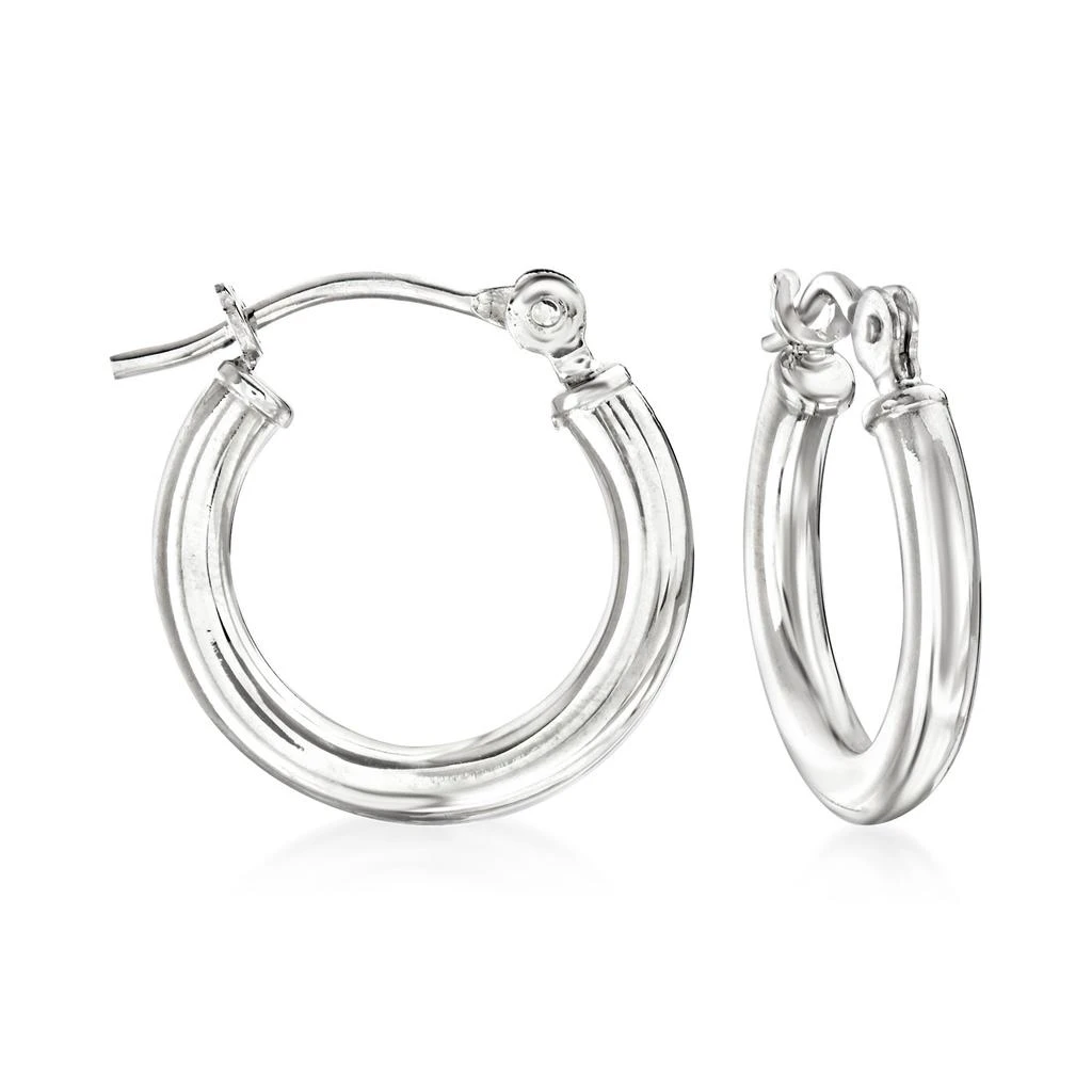 商品Ross-Simons|1.5mm 14kt White Gold Small Hoop Earrings,价格¥796,第1张图片