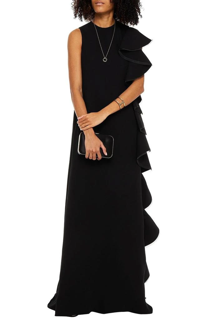 商品Valentino|Ruffled silk-crepe gown,价格¥19557,第4张图片详细描述
