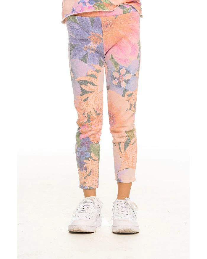 商品Chaser|Girls' Slim Floral Leggings - Little Kid,价格¥255,第1张图片