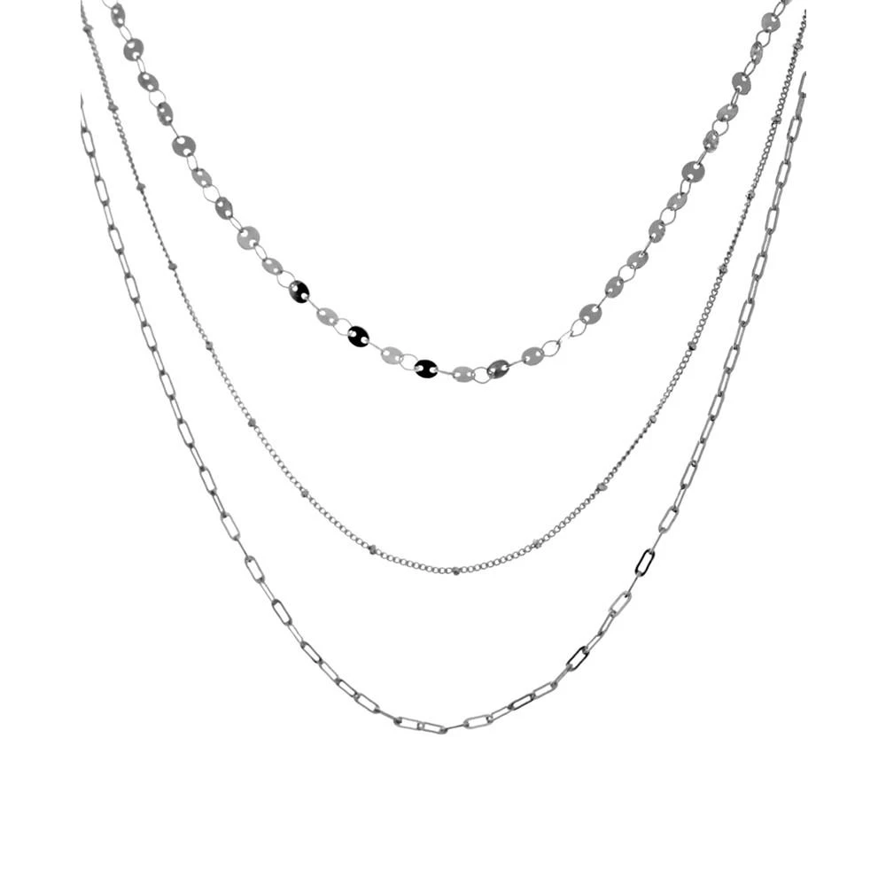 商品Essentials|Multi-Layer Statement Necklace, 16" + 2" extender in Silver or Gold Plate,价格¥157,第1张图片