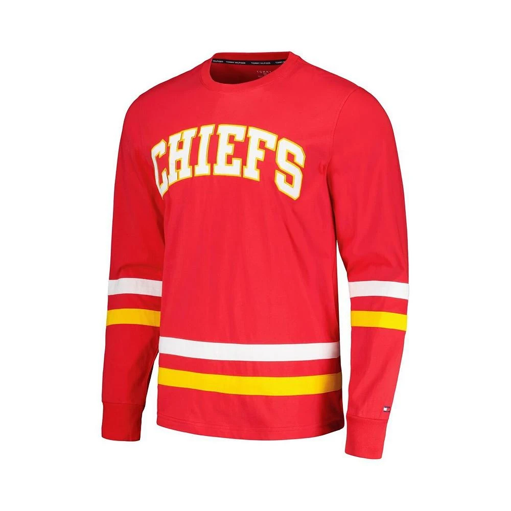 商品Tommy Hilfiger|Men's Red, Gold Kansas City Chiefs Nolan Long Sleeve T-shirt,价格¥490,第2张图片详细描述