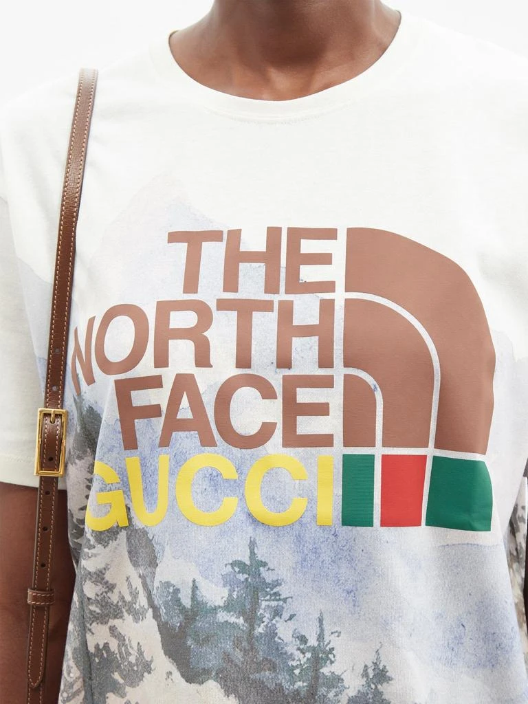 商品Gucci|X The North Face printed cotton-jersey T-shirt,价格¥5246,第4张图片详细描述