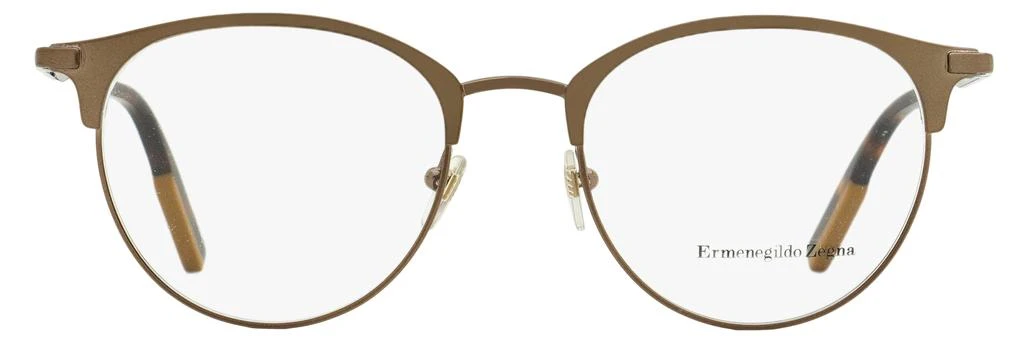 商品Zegna|Ermenegildo Zegna Men's Round Eyeglasses EZ5141 036 Bronze/Havana 51mm,价格¥518,第1张图片详细描述