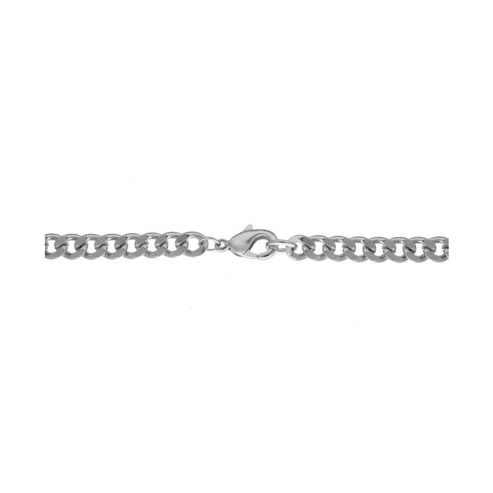 商品Essentials|Curb Chain Necklace, Gold Plate and Silver Plate 24",价格¥155,第4张图片详细描述