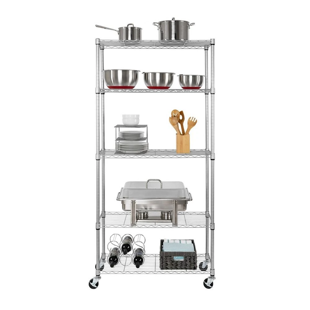 商品Seville Classics|UltraDurable 5-Tier NSF Steel Wire Shelving System,价格¥965,第2张图片详细描述