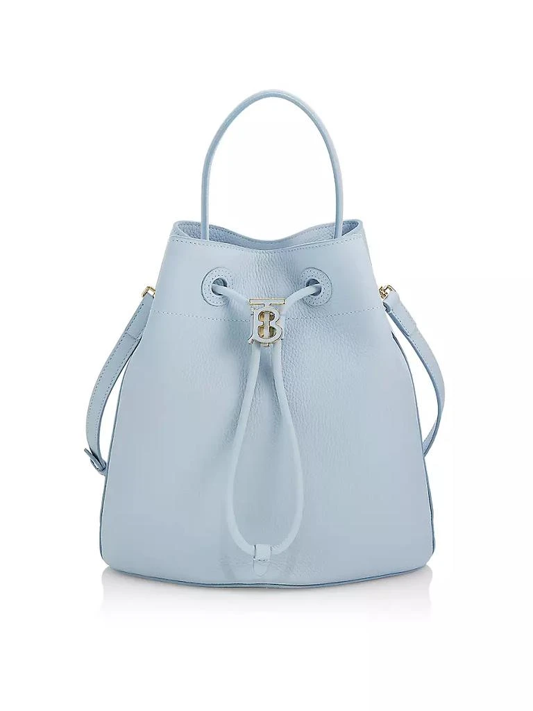商品Burberry|Small Leather Drawstring Bucket Bag,价格¥16938,第1张图片