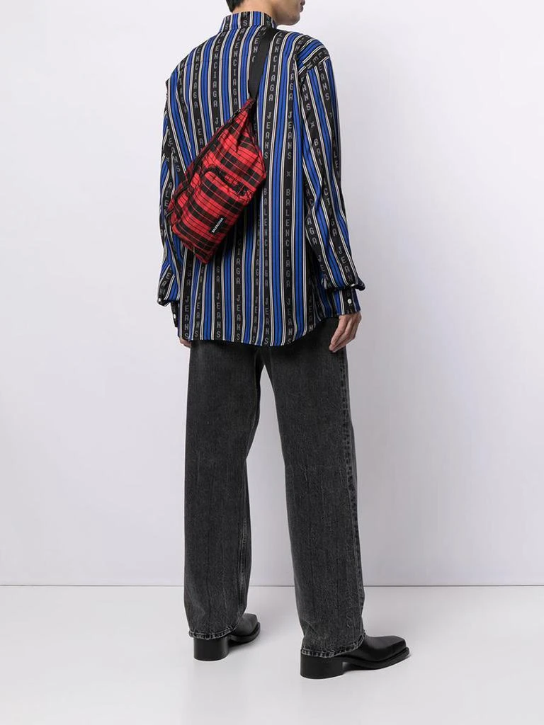 商品Balenciaga|BALENCIAGA Plaid Print Logo Belt Bag,价格¥5168,第5张图片详细描述
