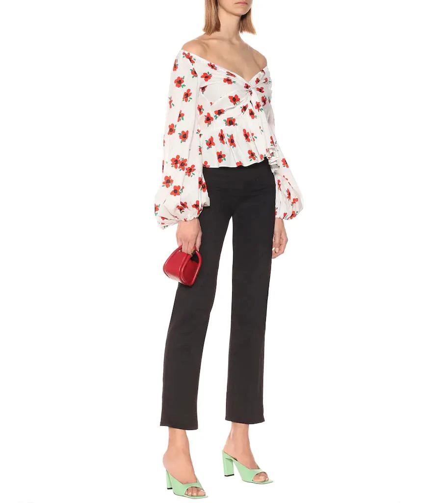商品CAROLINE CONSTAS|Onira floral cotton top,价格¥2544,第2张图片详细描述