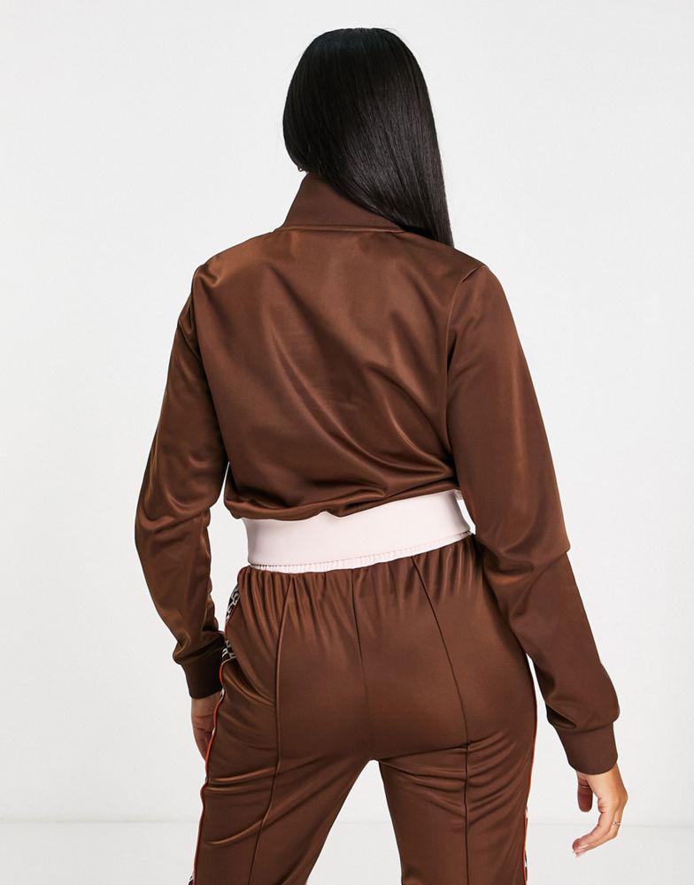 商品Fila|Fila retro half zip sweatshirt in bown,价格¥386,第4张图片详细描述