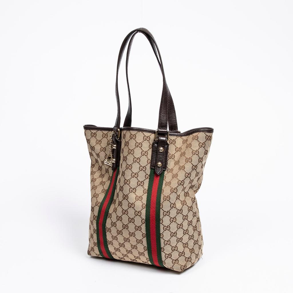 商品[二手商品] Gucci|Web Jolicoeur Vertical Tote,价格¥4351,第4张图片详细描述