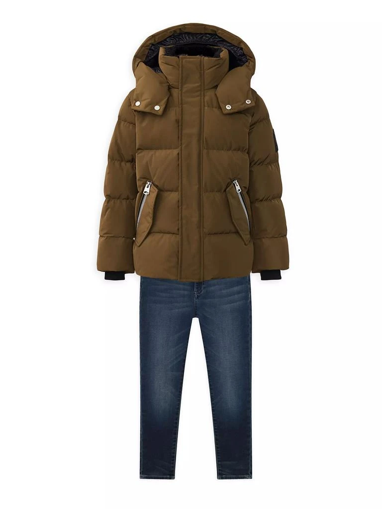 商品Mackage|Little Boy's & Boy's Hudson Hooded Down Jacket,价格¥3695,第2张图片详细描述