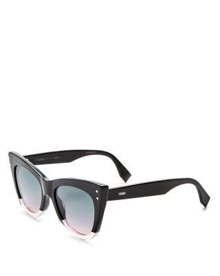 商品Fendi|Women's Two Tone Cat Eye Sunglasses, 50mm,价格¥2093,第2张图片详细描述