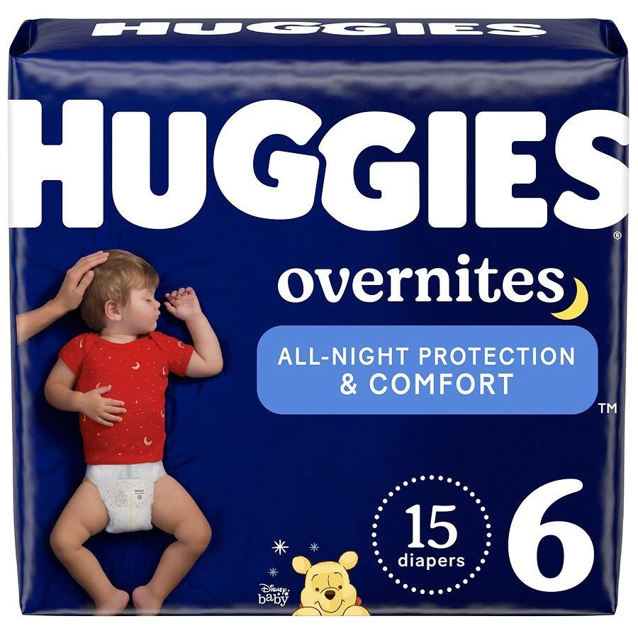 商品Huggies|Nighttime Baby Diapers Unscented, Size 6 (35+ lbs),价格¥94,第1张图片详细描述