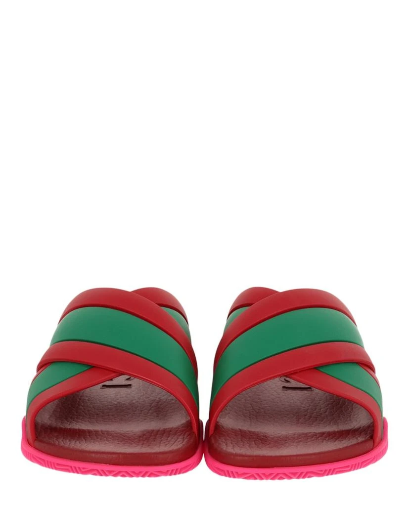 商品Gucci|Rubber Web Striped Sandals,价格¥1086,第5张图片详细描述