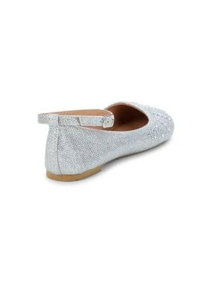 商品Badgley Mischka|Little Girl's & Girl's Embellished Flats,价格¥225,第3张图片详细描述