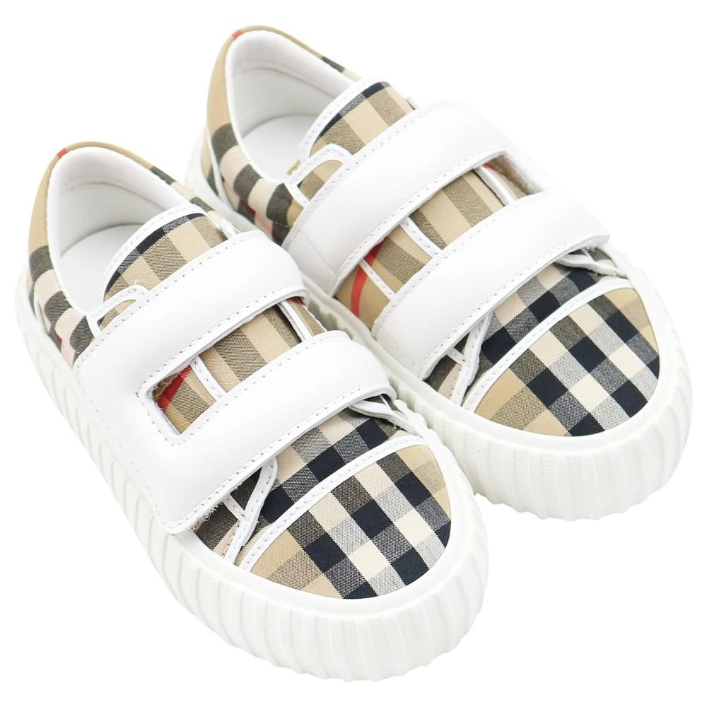 商品Burberry|Beige Check Mark Trainers,价格¥2530,第2张图片详细描述