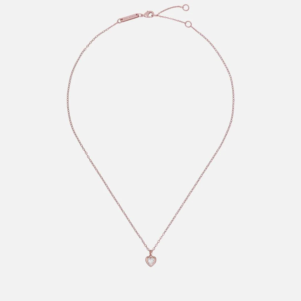 商品Ted Baker London|Ted Baker Women's Hannela Crystal Heart Pendant - Rose Gold/Crystal,价格¥206,第1张图片