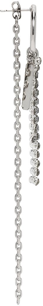 SSENSE Exclusive Silver & Grey Jess Earrings商品第2张图片规格展示