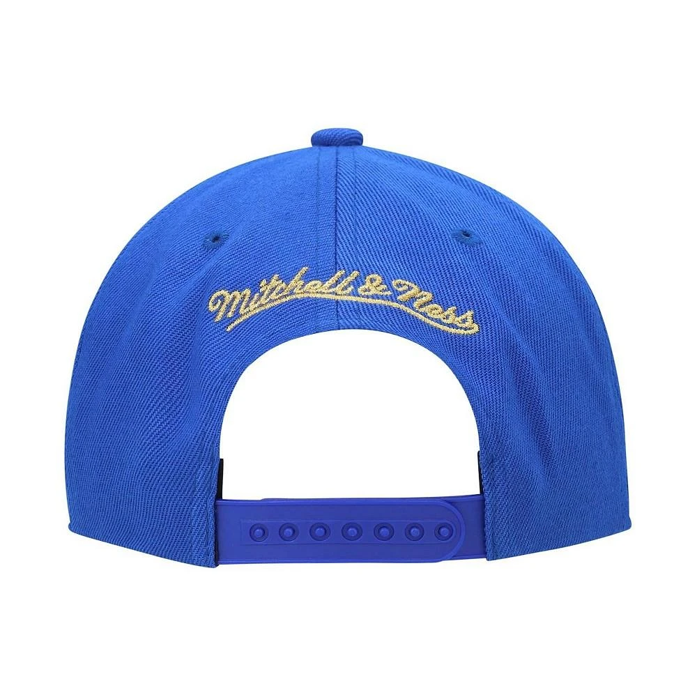 商品Mitchell and Ness|Men's Royal Golden State Warriors 50th Anniversary Snapback Hat,价格¥200,第3张图片详细描述