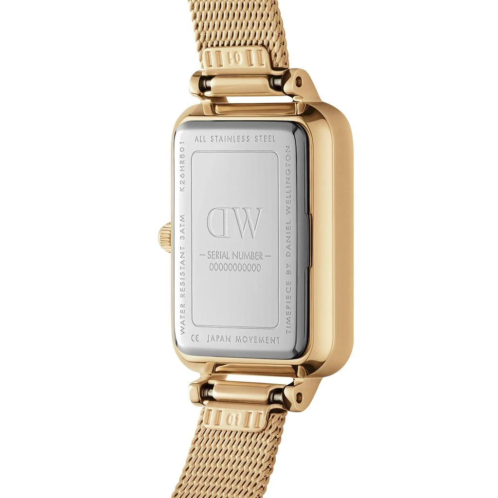 商品Daniel Wellington|20x26 mm Quadro Evergold Mesh Watch,价格¥876,第3张图片详细描述