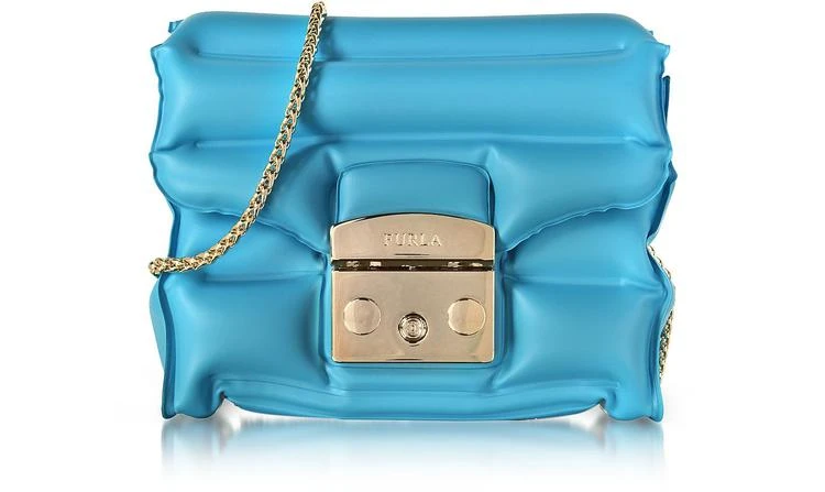 商品Furla|绿松石橡胶 Metropolis Oxygen 迷你斜挎包,价格¥674,第1张图片