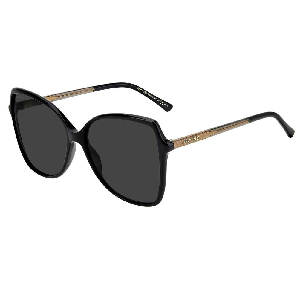 商品Jimmy Choo|Jimmy Choo Women's Sunglasses - Black Butterfly Frame Grey Lenses | FEDE/S 0807 IR,价格¥649,第1张图片