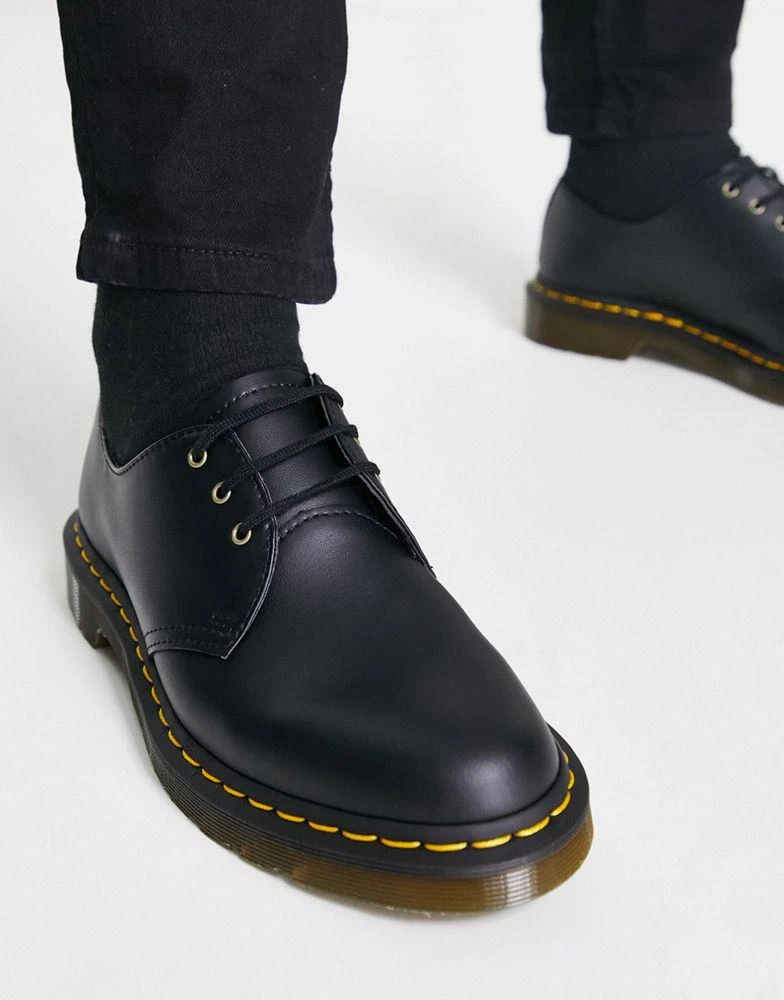 商品Dr. Martens|Dr Martens vegan 1461 3-eye shoes in black,价格¥1157,第4张图片详细描述