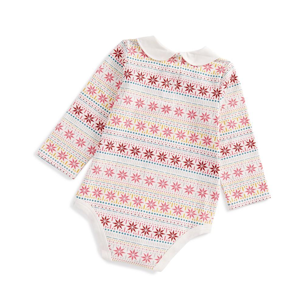 商品First Impressions|Baby Girls Fair Isle Bodysuit, Created for Macy's,价格¥74,第4张图片详细描述