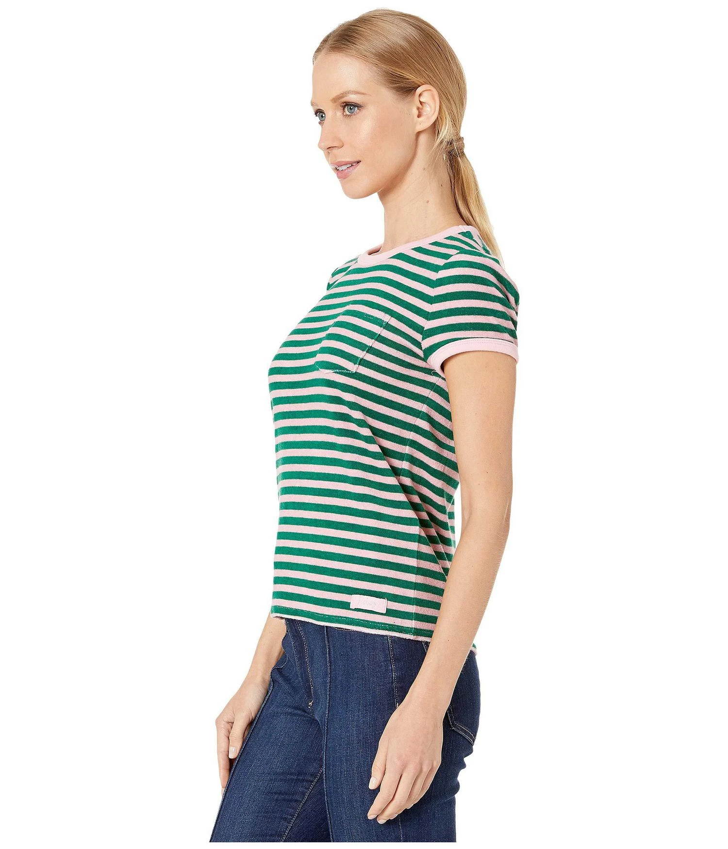 商品Juicy Couture|Striped Microterry Tee,价格¥110,第2张图片详细描述